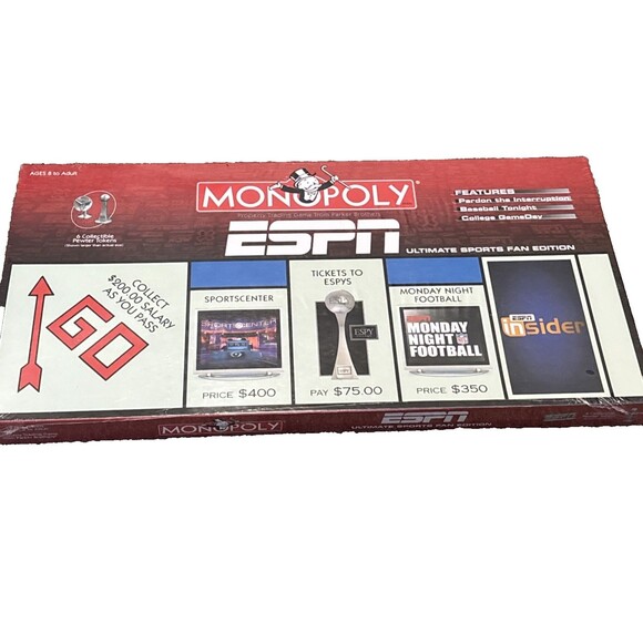 Monopoly ESPN Ultimate Sports Fan Edition Board Game New Factory Sealed - Picture 1 of 10